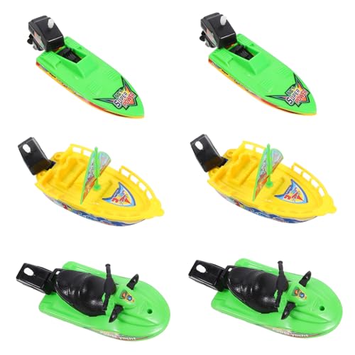 FRCOLOR 6 Stück Teiliges Badespielzeug mit Kunststoff Segelbooten Robust und Beweglich Einfach zu Bedienen für Kleinkinder Badewannen und Poolspaß Tragbar und Verschleißfest von FRCOLOR