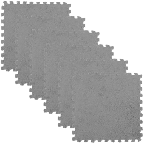 FRCOLOR 6 Stück Teiliges Eva Puzzle Spielmatte für Kleinkinder Weiche rutschfeste Bodenschutzmatten mit Puzzleelementen als Krabbelmatte und Bodenbelag für Spielbereiche von FRCOLOR