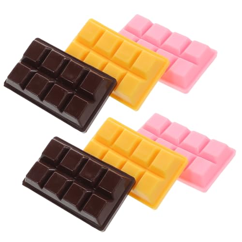 FRCOLOR 6 Stück Teiliges Fake Realistische Schokoladen Dekoration für Kreative Arrangements für Küchen und Schaufensterdekoration Sicheres Material für Erwachsene von FRCOLOR