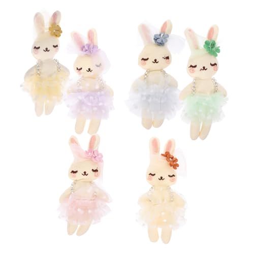 FRCOLOR 6 Stück Teiliges Gefüllte Stoffhasen Plüsch Kaninchen Puppen Weiche DIY Dekoration aus Baumwollfüllung Kleine Osterhasen Ornamente für und FRCOLOR 6 Stück Teiliges Gefüllte Stoffhasen Plüsch Kaninchen Puppen Weiche DIY Dekoration aus Baumwollfüllung Kleine Osterhasen Ornamente für und von FRCOLOR