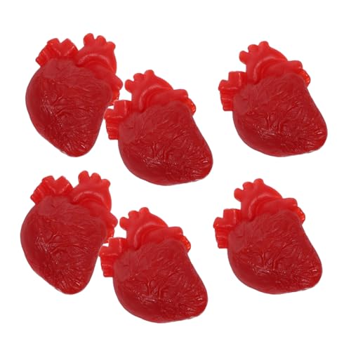 FRCOLOR 6stücke Halloween-Dekoration Kunstherzen Realistische Horror-organe Gruselige Partyzubehör Für Innendekorationen Halloween-Requisiten Streichspielzeug FRCOLOR 6stücke Halloween-Dekoration Kunstherzen Realistische Horror-organe Gruselige Partyzubehör Für Innendekorationen Halloween-Requisiten Streichspielzeug von FRCOLOR