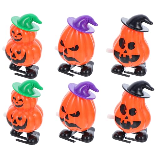 FRCOLOR 6 Stück Teiliges Halloween Wind Up mit Kleinen Lustigen Kürbisfiguren aus Sicherem Abs Material als Partygeschenke Treat Bag Füller und Preise für Kindergeburtstage und FRCOLOR 6 Stück Teiliges Halloween Wind Up mit Kleinen Lustigen Kürbisfiguren aus Sicherem Abs Material als Partygeschenke Treat Bag Füller und Preise für Kindergeburtstage und von FRCOLOR