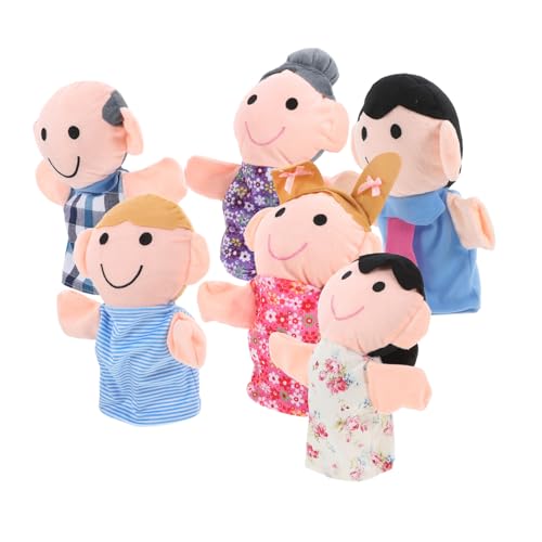 FRCOLOR 6 Stück Teiliges Handpuppen Set für Jahre Weiche Stoffpuppen Familienserie Opa Papa Tochter für Theateraufführungen Rollenspiele und Erzählungen FRCOLOR 6 Stück Teiliges Handpuppen Set für Jahre Weiche Stoffpuppen Familienserie Opa Papa Tochter für Theateraufführungen Rollenspiele und Erzählungen von FRCOLOR