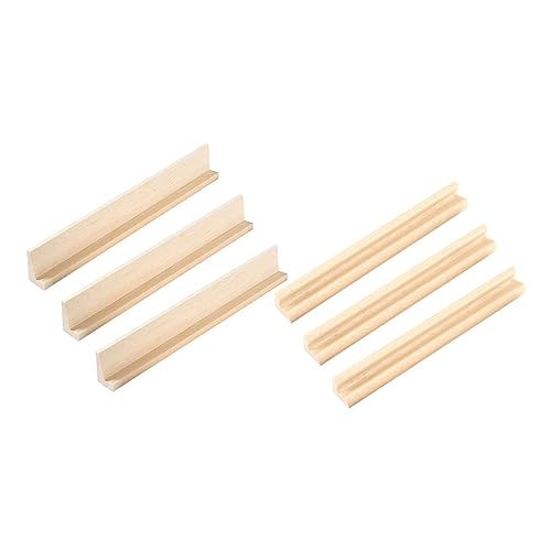 FRCOLOR 6 Stück Teiliges Holz Domino Halter DIY Holzständer Organizer Desktop Display Tray für Domino und Spielkarten Praktische Spielhilfe zum Halten und Ordnen von Dominosteinen FRCOLOR 6 Stück Teiliges Holz Domino Halter DIY Holzständer Organizer Desktop Display Tray für Domino und Spielkarten Praktische Spielhilfe zum Halten und Ordnen von Dominosteinen von FRCOLOR