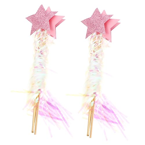 FRCOLOR 6 Stück Teiliges Holz Fee Sternstab Rosa Party und Hochzeitsfotografie Requisiten Zauberstab für Halloween Bühnenauftritte und Kostümdekoration FRCOLOR 6 Stück Teiliges Holz Fee Sternstab Rosa Party und Hochzeitsfotografie Requisiten Zauberstab für Halloween Bühnenauftritte und Kostümdekoration von FRCOLOR