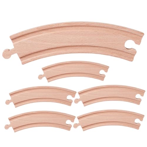 FRCOLOR 6 Stück Teiliges Holzschienen Zubehör für Holzeisenbahn Erweiterungsstücke für Kreative Spielwelten Geeignet für Jungen und Mädchen Fördert Motorik und Interaktion FRCOLOR 6 Stück Teiliges Holzschienen Zubehör für Holzeisenbahn Erweiterungsstücke für Kreative Spielwelten Geeignet für Jungen und Mädchen Fördert Motorik und Interaktion von FRCOLOR