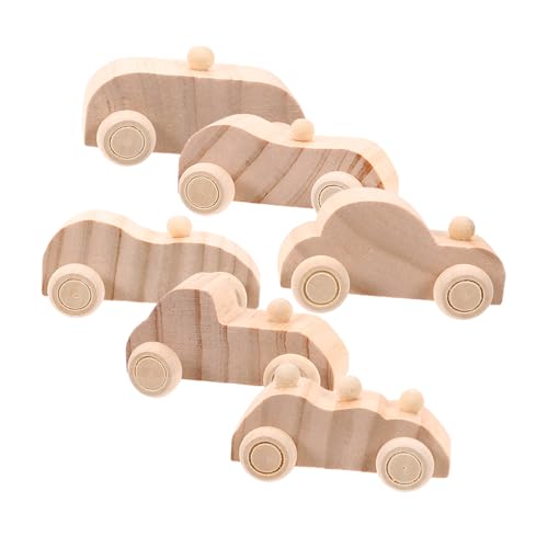 FRCOLOR 6 Stück Teiliges Holzspielzeug Autos für DIY Graffiti Malautos aus Holz Kreative Bastelideen für Sicher und Leicht für Frühkindliche Entwicklung FRCOLOR 6 Stück Teiliges Holzspielzeug Autos für DIY Graffiti Malautos aus Holz Kreative Bastelideen für Sicher und Leicht für Frühkindliche Entwicklung von FRCOLOR