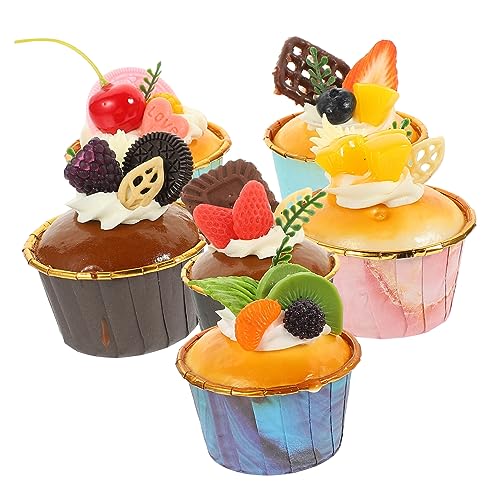 FRCOLOR 6 Stück Teiliges Künstliche Tortendeko Realistische Simulation Kuchenmodelle für Bäckerei Schaufenster Kuchendeko Requisiten Geeignet als Fotorequisiten Lehrmittel und von FRCOLOR