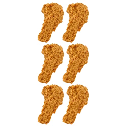FRCOLOR 6 Stück Teiliges Künstliches Hähnchenkeulen PVC Lebensechte Küchen deko Realistische Food Modelle für Lernzwecke Fenster Hausdekoration Vielseitige Kochspielzeug Requisiten von FRCOLOR