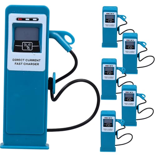 FRCOLOR 6 Stück Teiliges Ladestation für Elektrofahrzeuge Realistische Nachbildung Kindersicheres Material Vielseitig für Schule Kindergarten und Zuhause Fördert Kognitive Fähigkeiten von FRCOLOR