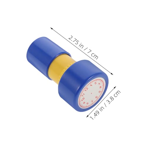 FRCOLOR 6 Stück Teiliges Lernstempel Selbstfärbend Uhrzeit Lernen Pädagogisch Kunststoff Stempel Für Schüler Lehrer Gruppenaktivitäten Uhrzeitverständnis Kinderfreundlich von FRCOLOR