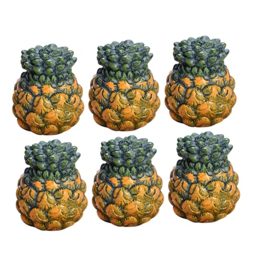 FRCOLOR 6 Stück Teiliges Mini Ananas Modellset Künstliche Früchte Realistisch Dekoration Vielseitig für Puppenhaus Hochzeiten Party Wohnkultur von FRCOLOR