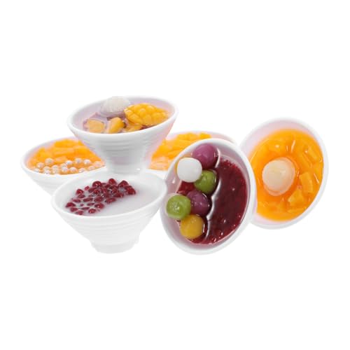 FRCOLOR 6 Stück Teiliges Mini Dessert Schalen Realistische Simulation Food Modelle Detailgetreu Geruchsneutral Vielseitig für Tischdekoration Fotografie und Heimküche FRCOLOR 6 Stück Teiliges Mini Dessert Schalen Realistische Simulation Food Modelle Detailgetreu Geruchsneutral Vielseitig für Tischdekoration Fotografie und Heimküche von FRCOLOR