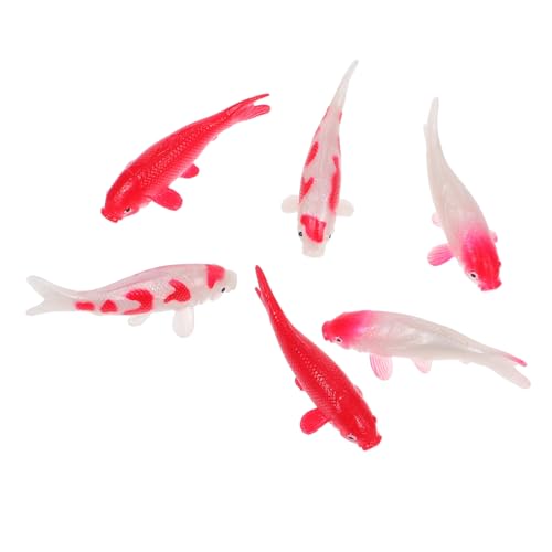 FRCOLOR 6 Stück Teiliges Mini Koi Fisch Figuren Künstliche Goldfisch Ornamente für Aquarien Dekoration Miniature für Fischbecken und Puppenhaus Zubehör FRCOLOR 6 Stück Teiliges Mini Koi Fisch Figuren Künstliche Goldfisch Ornamente für Aquarien Dekoration Miniature für Fischbecken und Puppenhaus Zubehör von FRCOLOR