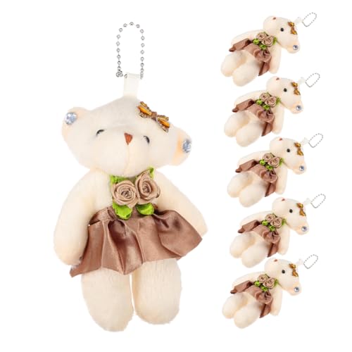 FRCOLOR 6 Stück Teiliges Mini Plüschbären für Diy Schlüsselanhänger und Hochzeitsdekoration Accessoires für Geburtstagsfeiern und Besondere Anlässe FRCOLOR 6 Stück Teiliges Mini Plüschbären für Diy Schlüsselanhänger und Hochzeitsdekoration Accessoires für Geburtstagsfeiern und Besondere Anlässe von FRCOLOR