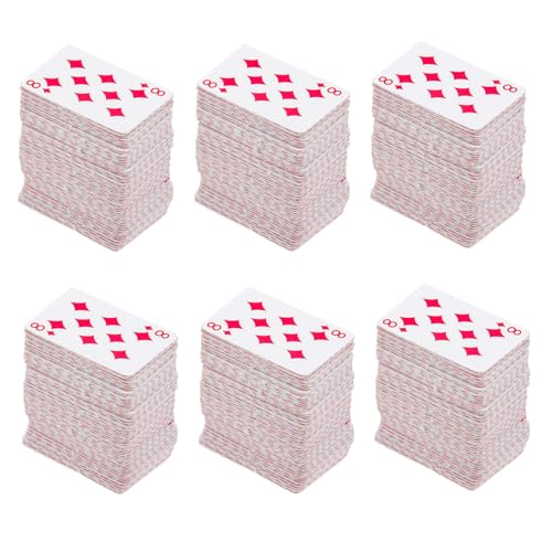 FRCOLOR 6 Stück Teiliges Mini Spielkarten Puppenhaus Deko Kartenspiel für Rollenspiele Geschenkideen für Jungen und Mädchen Kompakt und Leicht FRCOLOR 6 Stück Teiliges Mini Spielkarten Puppenhaus Deko Kartenspiel für Rollenspiele Geschenkideen für Jungen und Mädchen Kompakt und Leicht von FRCOLOR