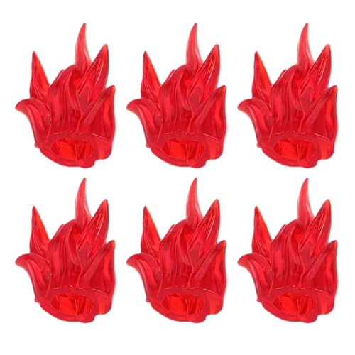 FRCOLOR 6 Stück Teiliges Miniatur Feuereffekt Set mit Kreativen Flammen Pädagogisches Konstruktionsspielzeug für Vielseitige Aktionsflammen Modelle für Halloween und Fantasievolles von FRCOLOR