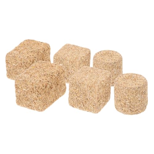 FRCOLOR 6 Stück Teiliges Miniatur Heuballen Realistische Falsche Heuballen in Zylindrischer Quadratischer und Rechteckiger Form Mini Haystack Dekoration für Puppenhaus DIY Basteln und FRCOLOR 6 Stück Teiliges Miniatur Heuballen Realistische Falsche Heuballen in Zylindrischer Quadratischer und Rechteckiger Form Mini Haystack Dekoration für Puppenhaus DIY Basteln und von FRCOLOR