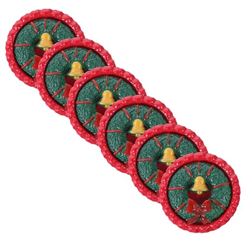 FRCOLOR 6 Stück Teiliges Miniatur Kuchenmodell mit Miniatur Kuchen Metalltabletts Lebensechte Harz Deko für Puppenhaus Realistische Mini Dessert Dekoration als Puppenhaus Zubehör von FRCOLOR