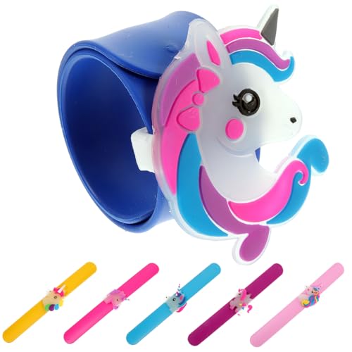 FRCOLOR 6 Stück Teiliges Nachtleuchtendes Silikon Snapparmband Einhorn Kinderpartyspielzeug Flexibel Sicher Bunte Kinderarmbänder Als Mitgebsel FRCOLOR 6 Stück Teiliges Nachtleuchtendes Silikon Snapparmband Einhorn Kinderpartyspielzeug Flexibel Sicher Bunte Kinderarmbänder Als Mitgebsel von FRCOLOR