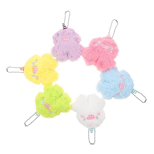 FRCOLOR 6 Stück Teiliges Plüschtier Kleine zum Hängen Weiche Kuschelpuppe Dekoration für Kinderzimmer Geburtstagsparty Vielseitiges für Jungen und Mädchen von FRCOLOR