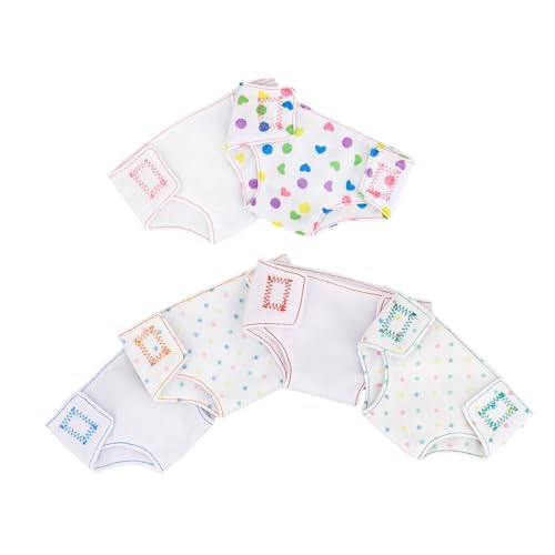 FRCOLOR 6 Stück Teiliges Puppen Windelset aus Waschbarem mit Verstellbarem für Puppen Puppenkleidung Zubehör zum Anziehen und Rollenspiel FRCOLOR 6 Stück Teiliges Puppen Windelset aus Waschbarem mit Verstellbarem für Puppen Puppenkleidung Zubehör zum Anziehen und Rollenspiel von FRCOLOR