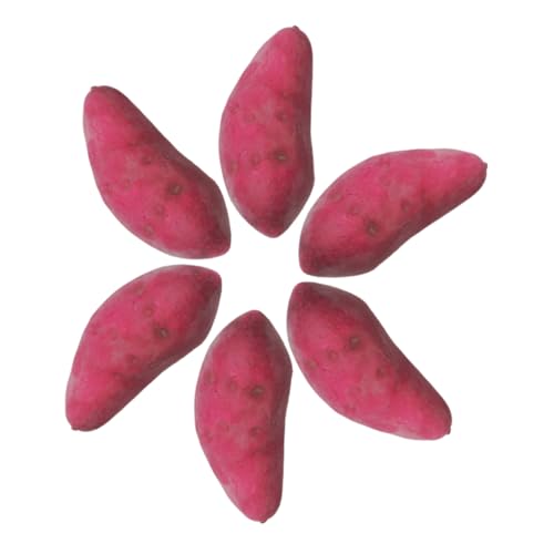 FRCOLOR 6 Stück Teiliges Realistisch Gestaltete Künstliche Süßkartoffeln aus UV Beständigem Schaumstoff Lebensechte Gemüse Dekoration für Küchen und Fotografie Requisiten Langlebig und FRCOLOR 6 Stück Teiliges Realistisch Gestaltete Künstliche Süßkartoffeln aus UV Beständigem Schaumstoff Lebensechte Gemüse Dekoration für Küchen und Fotografie Requisiten Langlebig und von FRCOLOR