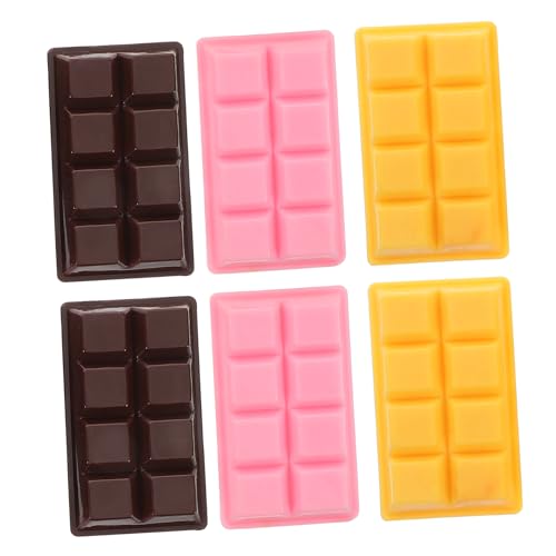 FRCOLOR 6 Stück Teiliges Realistische Schokoladenmodelle für Kreative Spielzwecke und Tischdekoration Künstliche Lebensmittel für Sicheres und Fantasievolles Lernen von FRCOLOR