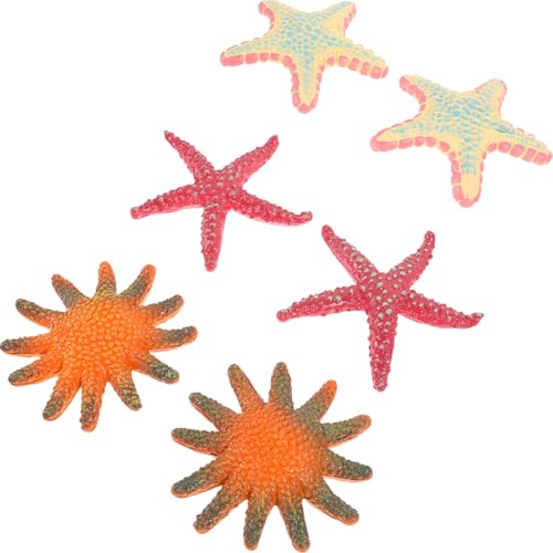 FRCOLOR 6 Stück Teiliges Realistische Simulation Sea Star Figuren Meerestiere Dekoration mit Glatten Kanten für Sommerparty Poolparty Strandparty FRCOLOR 6 Stück Teiliges Realistische Simulation Sea Star Figuren Meerestiere Dekoration mit Glatten Kanten für Sommerparty Poolparty Strandparty von FRCOLOR