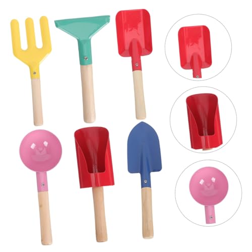FRCOLOR 6 Stück Teiliges Sandspielzeug mit Stabilen Metall Schaufeln und Holzgriffen Buntes Outdoor Party für Sandgraben und Strandspaß Leicht und Sicher für FRCOLOR 6 Stück Teiliges Sandspielzeug mit Stabilen Metall Schaufeln und Holzgriffen Buntes Outdoor Party für Sandgraben und Strandspaß Leicht und Sicher für von FRCOLOR