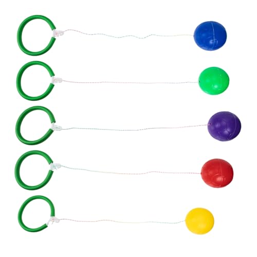 FRCOLOR 6 Stück Teiliges Skip Ball für Bunte Sports Ankle Fitness Spielzeuge Einbeinige Sprungbälle für Drinnen und Draußen Fördert Koordination und Motorische Fähigkeiten von FRCOLOR