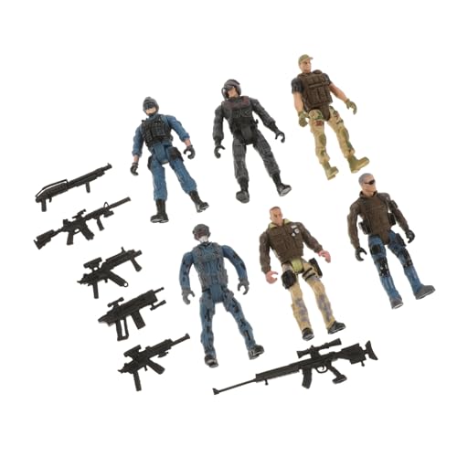 FRCOLOR 6 Stück Teiliges Special Forces Action Figure mit Beweglichen Gelenken Flexiblen Soldatenfiguren Detailreiche Armee Spielzeuge für Sammler FRCOLOR 6 Stück Teiliges Special Forces Action Figure mit Beweglichen Gelenken Flexiblen Soldatenfiguren Detailreiche Armee Spielzeuge für Sammler von FRCOLOR