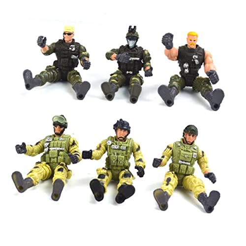 FRCOLOR 6 Stück Teiliges Special Forces Spielzeugset aus Realistische Soldatenmodelle mit Verschiedenen Posen Interaktives Eltern Junge Mädchen für Jungen und Mädchen Fördert Hand Auge FRCOLOR 6 Stück Teiliges Special Forces Spielzeugset aus Realistische Soldatenmodelle mit Verschiedenen Posen Interaktives Eltern Junge Mädchen für Jungen und Mädchen Fördert Hand Auge von FRCOLOR