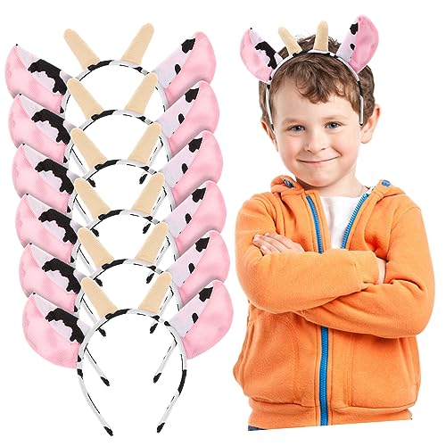 FRCOLOR 6 Stück Teiliges Tierohren Haarreifen für Plüschkopfschmuck für Partys Feiertage und Familientreffen Leicht und Formbeständig Design für Besondere Anlässe von FRCOLOR