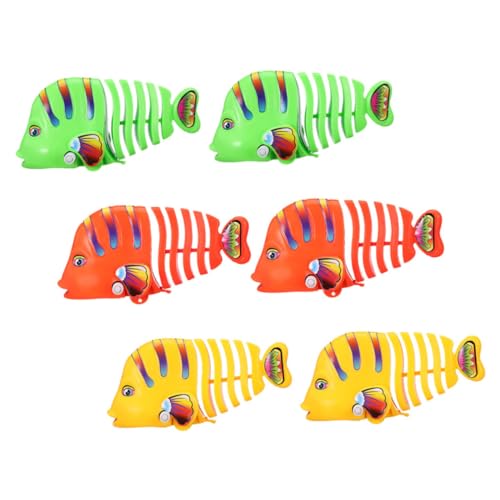 FRCOLOR 6 Stück Teiliges Wind Up Badewannenspielzeug Bunte Schwingende Cartoon Fische Unterhaltsame Simulation von Fischspielzeugen für Badewanne und Poolspiele FRCOLOR 6 Stück Teiliges Wind Up Badewannenspielzeug Bunte Schwingende Cartoon Fische Unterhaltsame Simulation von Fischspielzeugen für Badewanne und Poolspiele von FRCOLOR