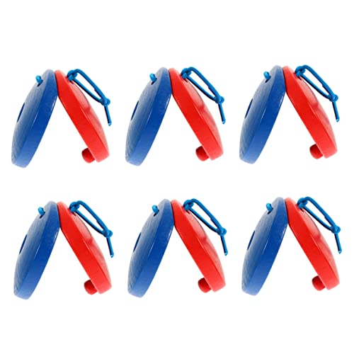 FRCOLOR 6 Stücke Holz Kastagnetten für Kinder Musikalisches Spielzeug Percussion Instrument Lernspielzeug Sicheres Musikspielzeug für Kleinkinder von FRCOLOR