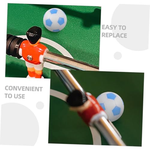 FRCOLOR 6 Stück Tischfußball Ersatzbälle Mini Tischkicker Bälle Robust Leicht Passend für Standard Tischfußballtische Rot Weiß und Hellblau für Spiel und Freizeit von FRCOLOR
