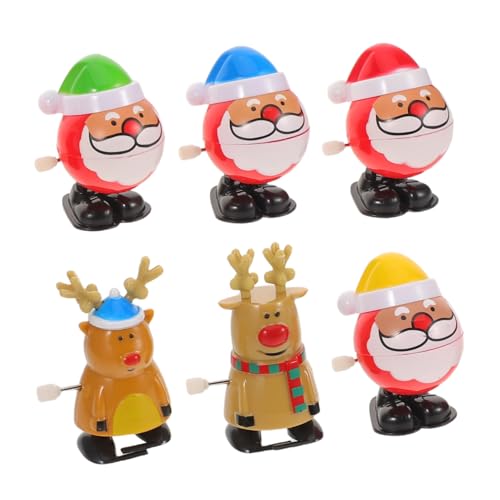 FRCOLOR 6 Stück Weihnachtskette Schneemann Kinderparty Gefälligkeiten Kinderspielzeug Schwimmen Cartoon-Aufwickelspielzeug Metall FRCOLOR 6 Stück Weihnachtskette Schneemann Kinderparty Gefälligkeiten Kinderspielzeug Schwimmen Cartoon-Aufwickelspielzeug Metall von FRCOLOR
