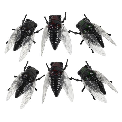 FRCOLOR 6 Stück Zikaden-spielzeugfiguren: Pädagogische Insektenfiguren, Realistische Zikaden-skulptur, Ornament Für Gartendekoration, Wissenschaftliches Lernspielzeug FRCOLOR 6 Stück Zikaden-spielzeugfiguren: Pädagogische Insektenfiguren, Realistische Zikaden-skulptur, Ornament Für Gartendekoration, Wissenschaftliches Lernspielzeug von FRCOLOR