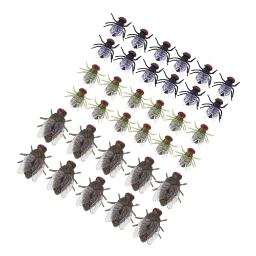 FRCOLOR 60 Stück Teiliges Halloween Fliegen Modell Realistische Scherzartikel für Partys Aprilscherze und Dekoration für Grusel und Spaß mit Freunden FRCOLOR 60 Stück Teiliges Halloween Fliegen Modell Realistische Scherzartikel für Partys Aprilscherze und Dekoration für Grusel und Spaß mit Freunden von FRCOLOR