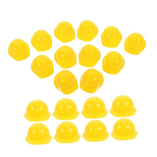 FRCOLOR 60 Stück Teiliges Mini Bauhelm aus Robustem Detailgetreue Sicherheitshelme für Puppen Haustiere und Partydekoration Vielseitig Einsetzbar als Mini Hüte für DIY und Outdoor von FRCOLOR