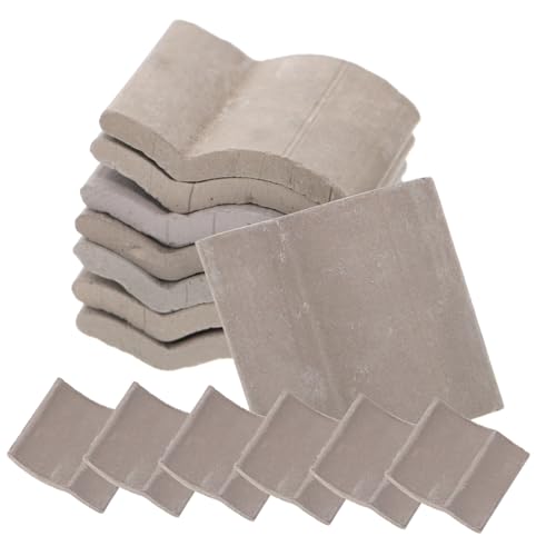 FRCOLOR 60 Stück Teiliges Miniatur Dachziegel aus Langlebigem Material Vielseitig für DIY Sandtisch Puppenhaus und Mikrolandschaft Leicht und Kompakt für Kreative Modellbauprojekte von FRCOLOR