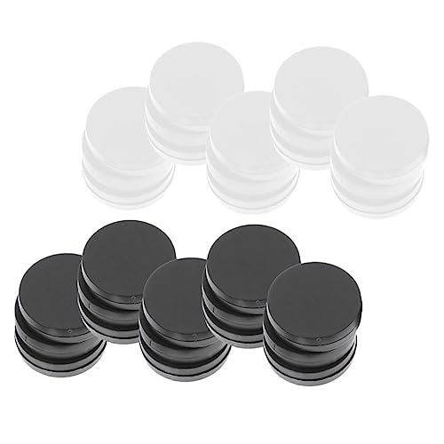 FRCOLOR 60 Stück Teiliges Schachzubehör Runde Schwarze und Weiße Spielsteine Ersatz für Brettspiele Gesellschaftsspiel Zubehör Kompakt Leicht zu Transportieren von FRCOLOR