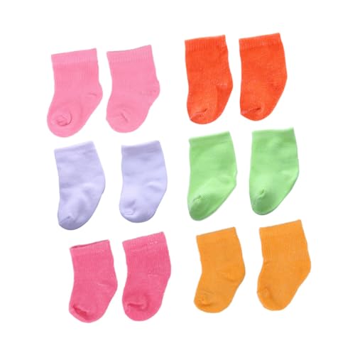 FRCOLOR 6Paare Puppensocken für Puppen Farbenfrohes Puppenzubehör für DIY Projekte und Minihausdekoration Leicht und Kompakt Perfektes FRCOLOR 6Paare Puppensocken für Puppen Farbenfrohes Puppenzubehör für DIY Projekte und Minihausdekoration Leicht und Kompakt Perfektes von FRCOLOR
