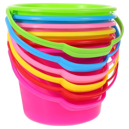 FRCOLOR 6Stücke Bunte Strandeimer mit Ergonomischem Griff Tragbare Sandaufbewahrungseimer für Graben und Am Strand Garten Strapazierfähig und Sicher FRCOLOR 6Stücke Bunte Strandeimer mit Ergonomischem Griff Tragbare Sandaufbewahrungseimer für Graben und Am Strand Garten Strapazierfähig und Sicher von FRCOLOR
