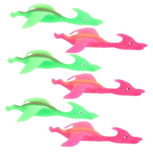 FRCOLOR 6Stücke Dinosaurier Finger Teiliges Dehnbarer Fingerflieger Stressabbau Zufällige Farben für Teenager von FRCOLOR