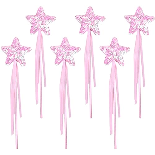 FRCOLOR 6Stücke Glitzer Zauberstäbe für Mädchen Sternenförmige Feenstäbe für Geburtstagsgeschenke Cosplay Dress Up und Bühnenaufführungen Magisches FRCOLOR 6Stücke Glitzer Zauberstäbe für Mädchen Sternenförmige Feenstäbe für Geburtstagsgeschenke Cosplay Dress Up und Bühnenaufführungen Magisches von FRCOLOR