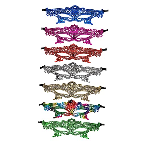 FRCOLOR 7 Stück Party-maske Prommasken Maskerademaske Kostümmasken Tänzer-party- Kreative Kostümmaske von FRCOLOR