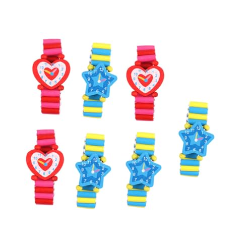 FRCOLOR 7 Stück Teiliges Holzuhr mit Elastischem Band Bunte Holzarmbanduhren für Jungen und Mädchen Langlebiges Leichtes Lernspielzeug für Kindergeburtstag und Geschenk FRCOLOR 7 Stück Teiliges Holzuhr mit Elastischem Band Bunte Holzarmbanduhren für Jungen und Mädchen Langlebiges Leichtes Lernspielzeug für Kindergeburtstag und Geschenk von FRCOLOR