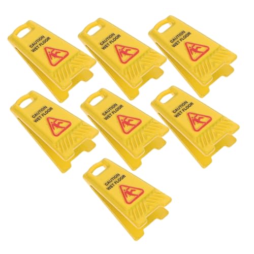FRCOLOR 7 Stück Teiliges Miniatur Sicherheitswarnschild Gelb Mini Caution Sign für Puppenhaus Boden Warnung Realistische Deko für Feengarten und Modellbau FRCOLOR 7 Stück Teiliges Miniatur Sicherheitswarnschild Gelb Mini Caution Sign für Puppenhaus Boden Warnung Realistische Deko für Feengarten und Modellbau von FRCOLOR